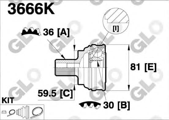 CV joint outer 15-1465
