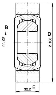 CV joint inner 16-1016