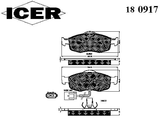 Brake pads front 180917