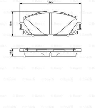 Brake Pad Set, disc brake 0986494670