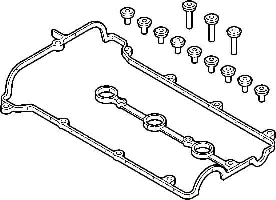 Gasket Set, cylinder head cover 658.980