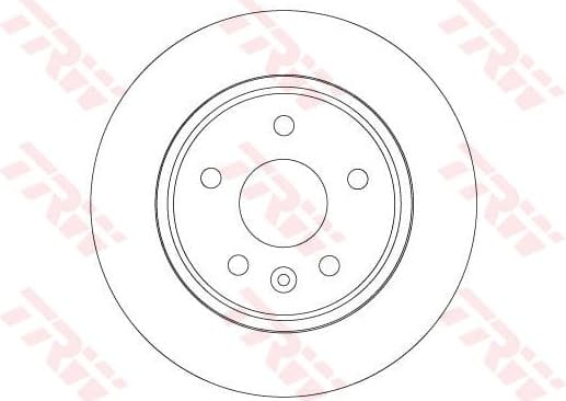 Brake discs kit rear, (2pcs), Top Quality DF6846