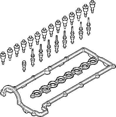 Gasket Set, cylinder head cover 166.260