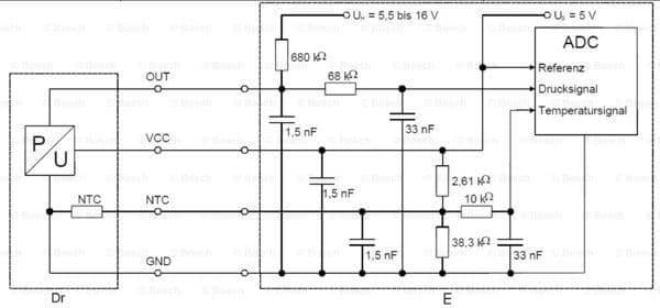 Sensor, boost pressure; Sender Unit, intake air temperature; Sensor, boost pressure 0261230280 - image 8
