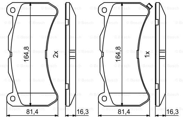 Brake Pad Set, disc brake 0986494871
