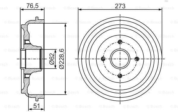 Brake Drum 0986477282 - image 5