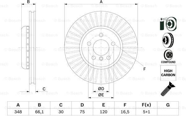 Brake Disc 0986479E16 - image 4