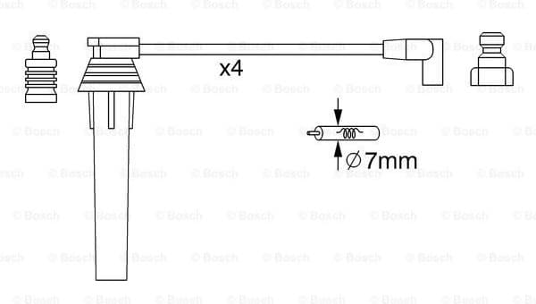 Ignition Cable Kit 0986357270 - image 5