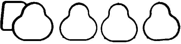 Gasket intake manifold 215.050