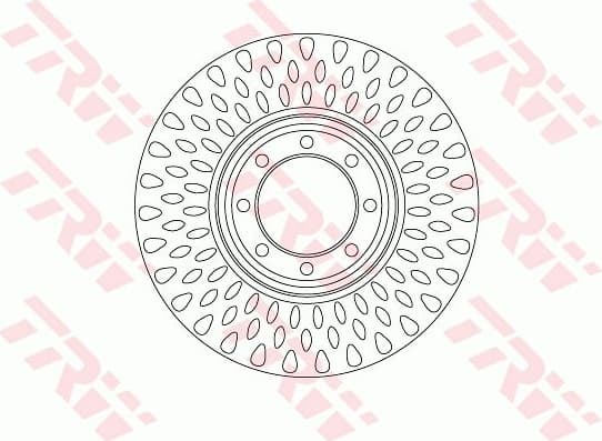 Brake Disc TRW SINGLE DF6688S