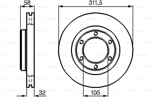 Brake Disc 0986478580