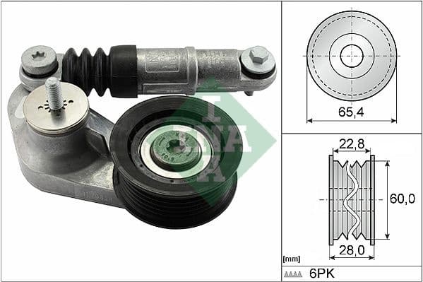 Belt Tensioner, V-ribbed belt 534059510