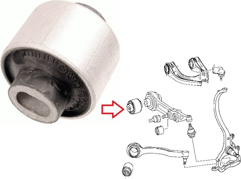 Silentblock front axle 26043 01