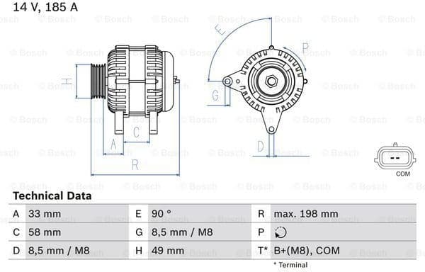 Alternator 0986083560