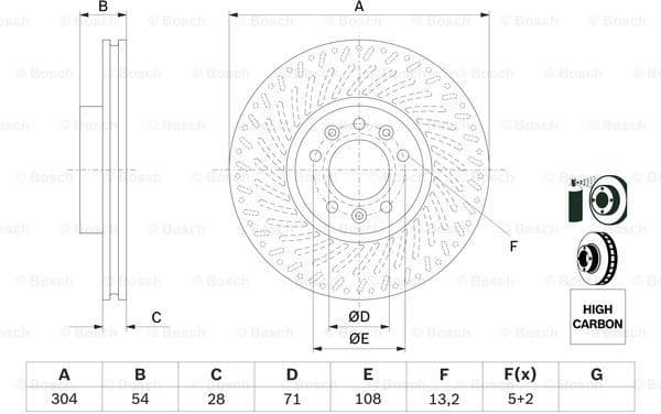 Brake Disc 0986479E52 - image 5
