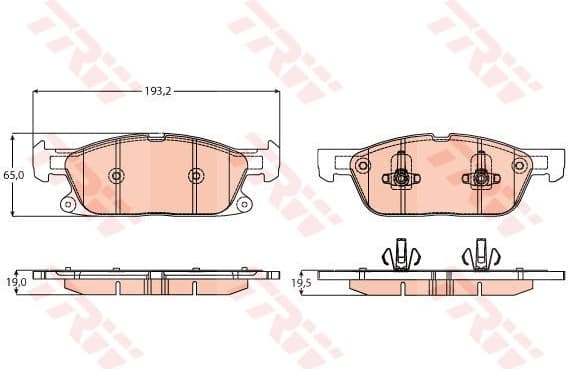 Brake Pad Set, disc brake GDB2167