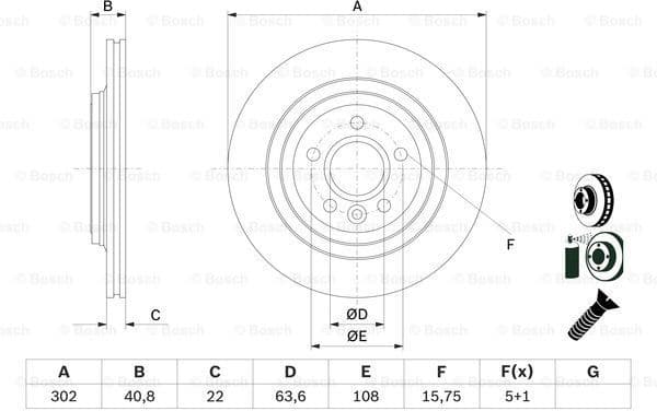 Brake Disc 0986479E85