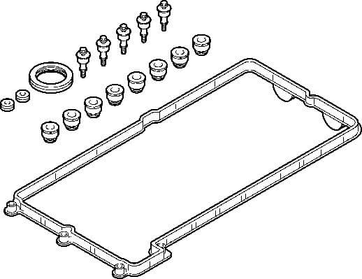 Gasket Set, cylinder head cover 725.340