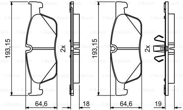 Brake Pad Set, disc brake 0986494831 - image 7