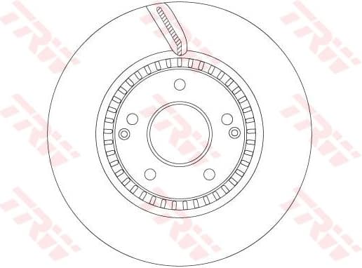 Brake Disc TRW SINGLE DF6883S