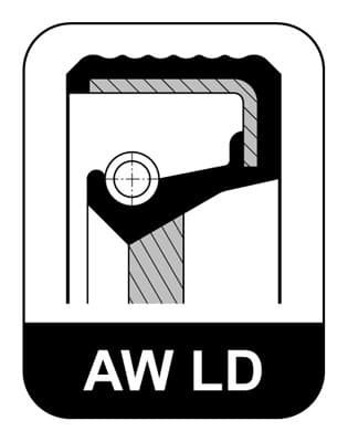 Seal crankshaft rear 294.098
