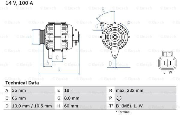 Alternator 0986048340