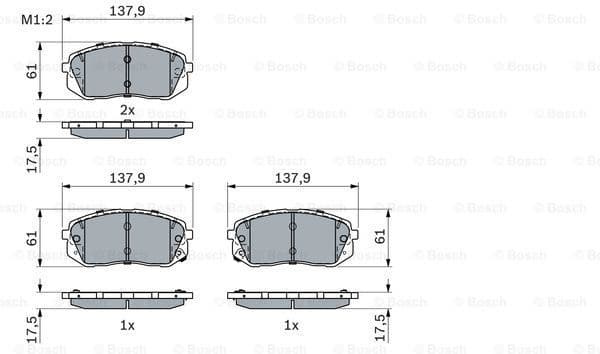 Brake Pad Set, disc brake 0986494905 - image 7
