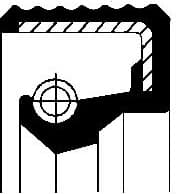 Shaft Seal, wheel hub 01033415B