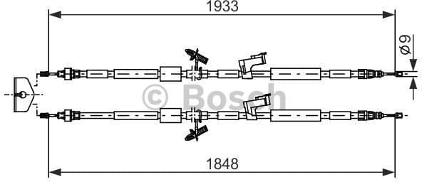 Cable Pull, parking brake 1987482280