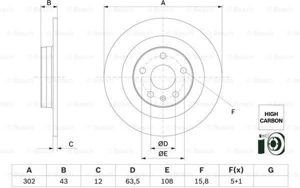 Brake Disc 0986479F31