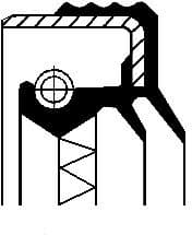 Shaft Seal, wheel hub 12014302B