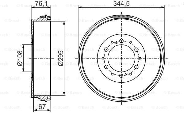 Brake Drum 0986477297 - image 4