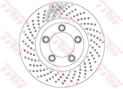 Brake Disc TRW SINGLE DF6542S