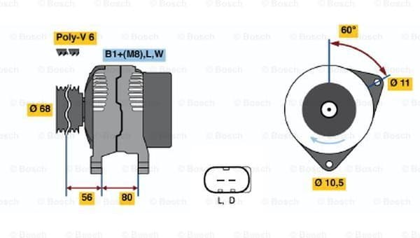 Alternator 0986042670
