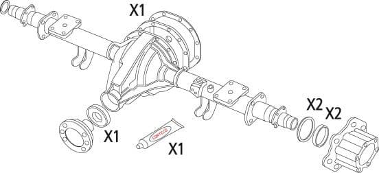 Gasket Set, differential 19536196