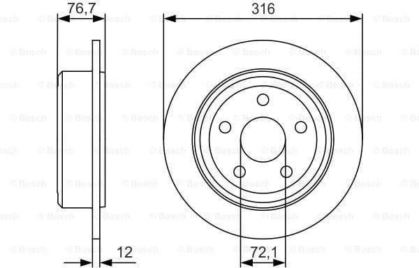 Brake Disc 0986479R08 - image 5