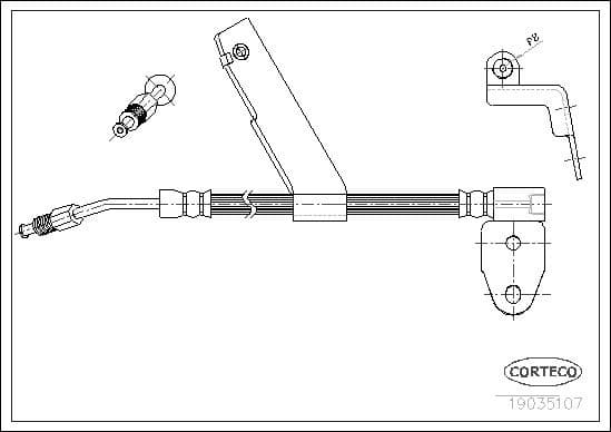 Brake Hose 19035107