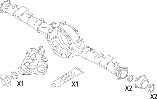 Gasket Set, differential 19536184