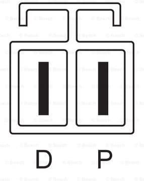 Alternator 0986080320 - image 2