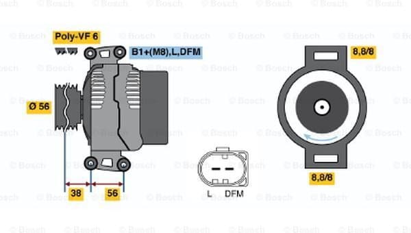 Alternator 0986046160