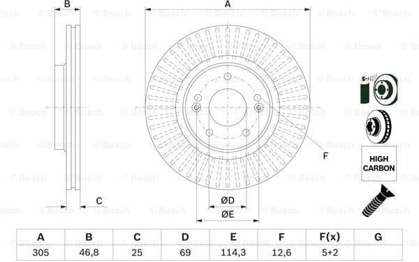 Brake Disc 0986479E42 - image 5