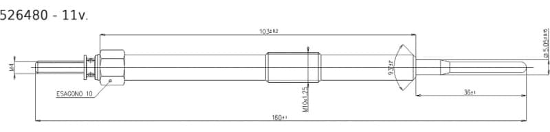 Glow plug ECO 526480