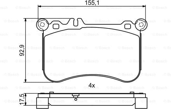 Brake Pad Set, disc brake 0986494780 - image 7