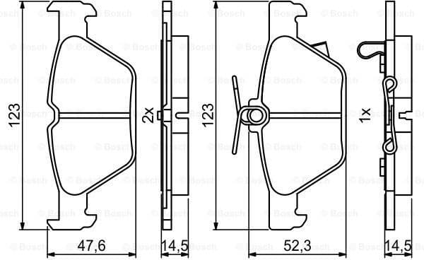 Brake Pad Set, disc brake 0986494836 - image 7
