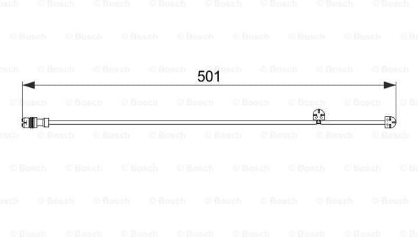 Warning Contact, brake pad wear 1987474556