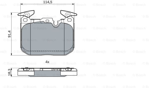 Brake Pad Set, disc brake 0986494947