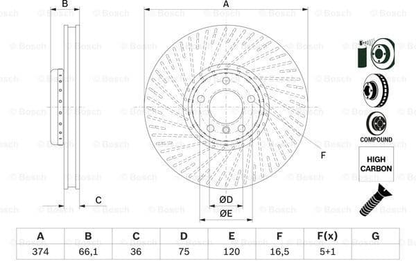 Brake Disc 0986479E30 - image 5