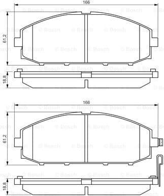 Brake Pad Set, disc brake 0986494560