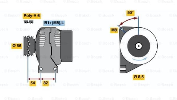 Alternator 0986041150