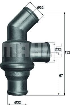 Thermostat, coolant BEHR TH1680